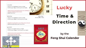 Lucky timing and direction with a feng shui calendar