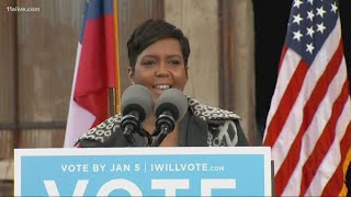 Sen. Jon Ossoff, Democratic candidate for governor Keisha Lance Bottoms speak at rally in Atlanta