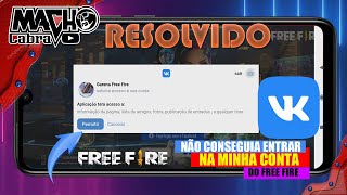 🔵COMO RESOLVER O ERRO DO VK QUE NÃO LOGA NO FREE FIRE🔴 screenshot 5