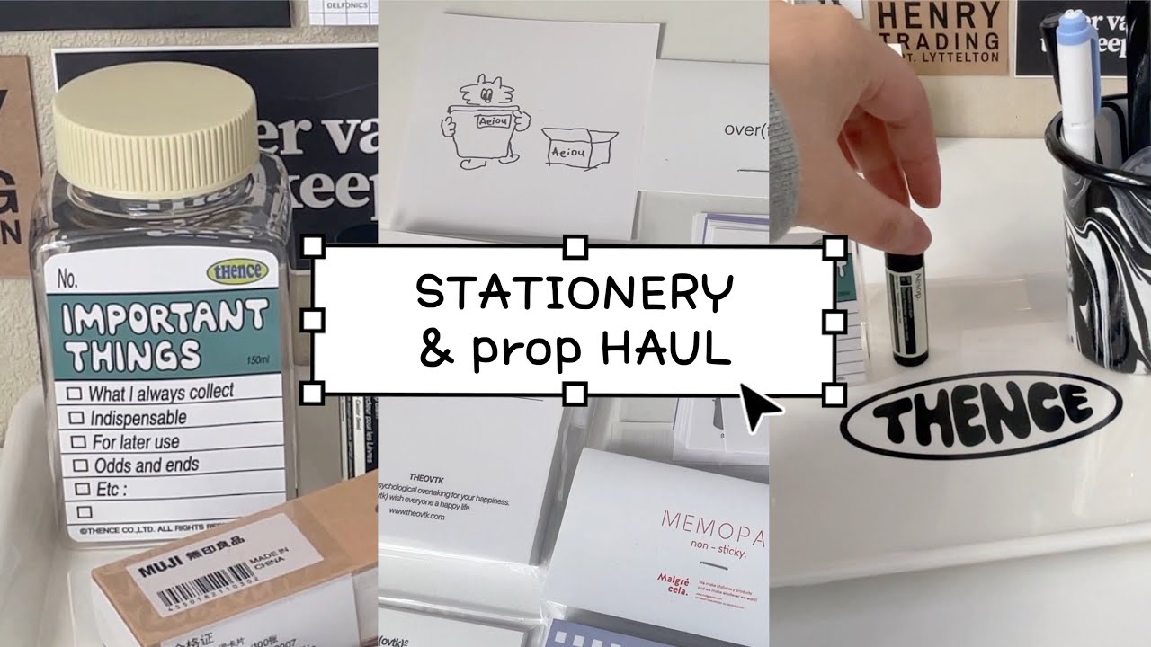 stationery haul - thence, aeiou, etc.