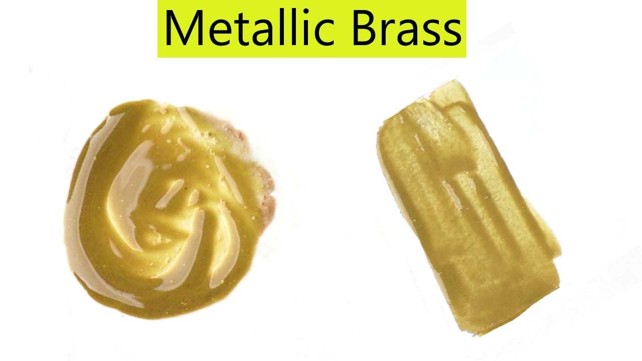 Metallic Brass Color - How To Make Metallic Brass Color - Color Mixing  Video 