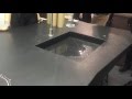 Invisible sink that descends into the kitchen counter