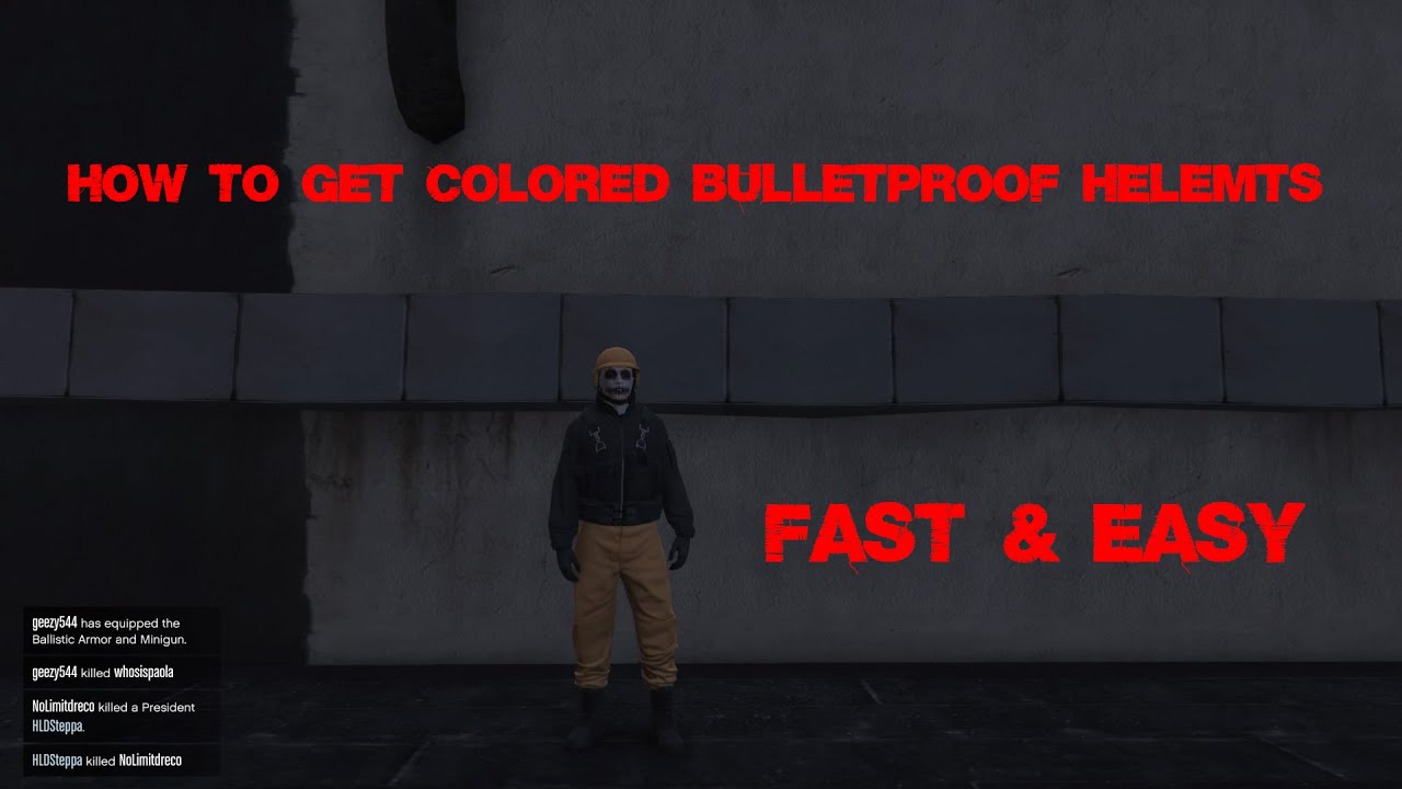 Gta 5 Online How to Get Colored Bulletproof Helmets (Fast & Easy) YouTube