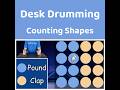 Avoid the summer slide with this active learning desk drumming game to practice counting shapes