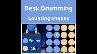 Avoid the summer slide with this active learning desk drumming game to practice counting shapes