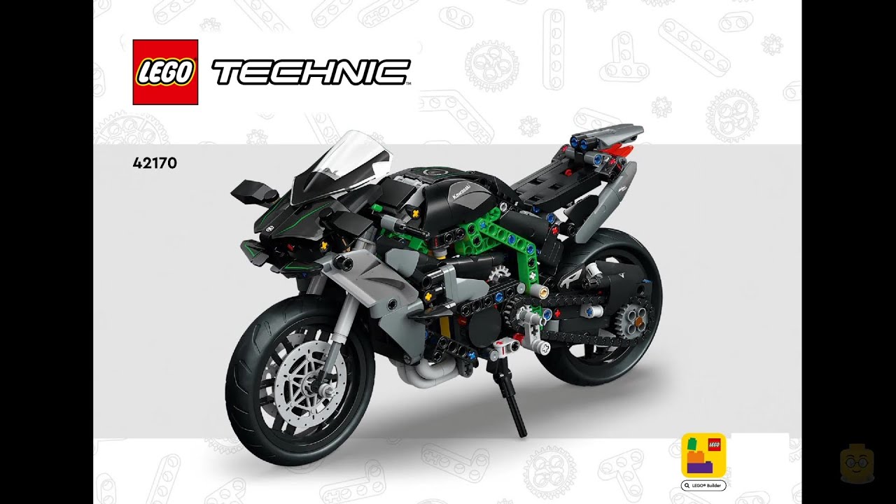 LEGO Technic 42170 - Complete Kawasaki Ninja H2 Motorcycle LEGO Technic 42170 - Complete Kawasaki Ninja H2 Motorcycle