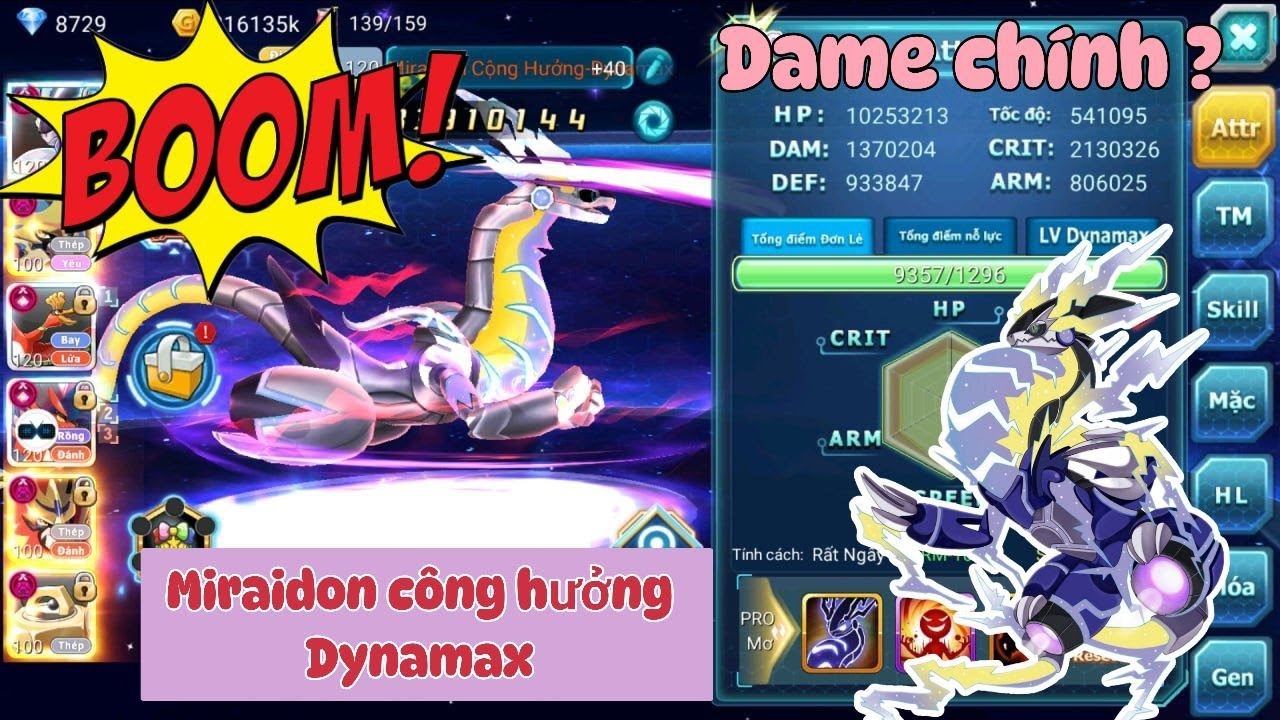 Poke Đại Chiến | Truyền Miraidon cộng hưởng Dynamax lên dame chính ! Innova với Cua hoàng đế !!!