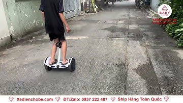 Xe điện cân bằng 2 bánh cho bé Mini Robot C1 K4 tay cầm, có khớp nối |Baby diamon