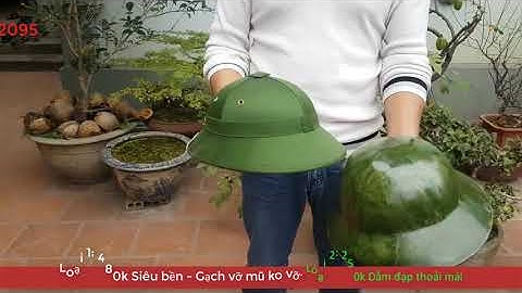 Mũ Cối Phíp Siêu Bền - Độ bền so sánh với Gạch - Mua 1 lần dùng 1 đời