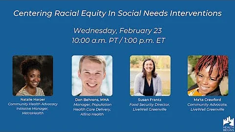 Webinar - Centering Racial Equity In Social Needs ...