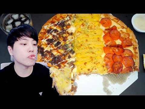 같이 식사해요 피자이탈리 pizza プデチゲ😊리얼사운드  No talking  ノートーキング mukbang eating show! No talking