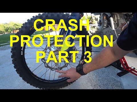 2017 Husqvarna FE501 Front Brake Disk Guard Flatland Racing CRASH PRTOECTION