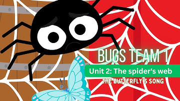 Bugs Team 1 U3 The butterfly’s song | Body Parts in English | incy wincy spider | spiderweb | esl