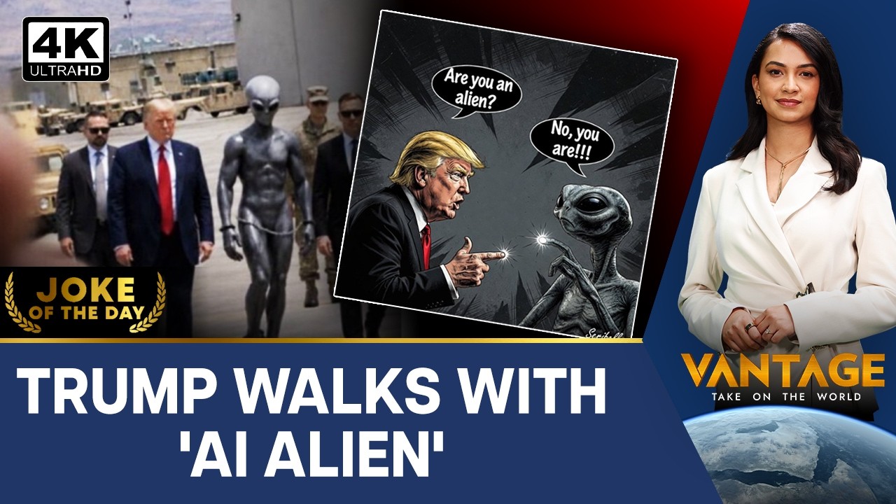 Who Is the 'AI Alien' Walking with Trump on Truth Social? | Vantage on Firstpost | 4K