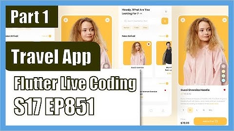 [Flutter] Flutter Live Coding EP851 (Clothes App Part 1)