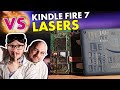 Amazon Kindle Fire 7 vs LASERS - Finding PERFECT Laser Settings