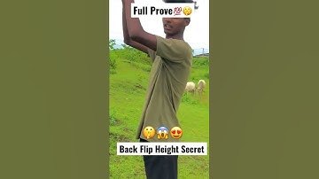 Secret Of Back Flip Height🤫💯 #Shorts #Backflip #heightsecret