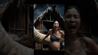 KingKong’s Heroic Saving the Pregnant Woman from the Giant Python! #GiantPython #Shorts