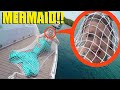 we caught a REAL life Little Mermaid! (she was so mad)