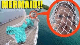 we caught a REAL life Little Mermaid! (she was so mad)