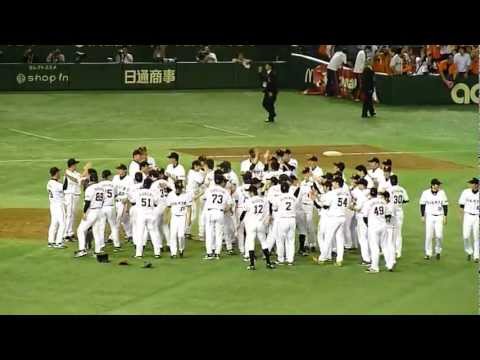 2012.10.22 巨人vs 中日　クライマックスシリーズ第６戦　原監督胴上げ