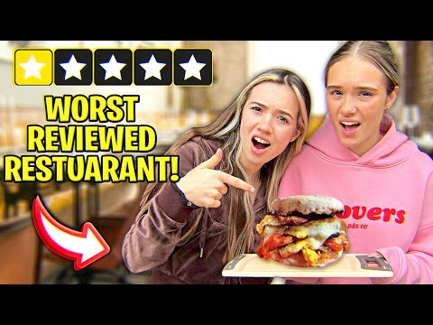 EATING at the WORST REVIEWED RESTAURANT in our CITY! 🤢