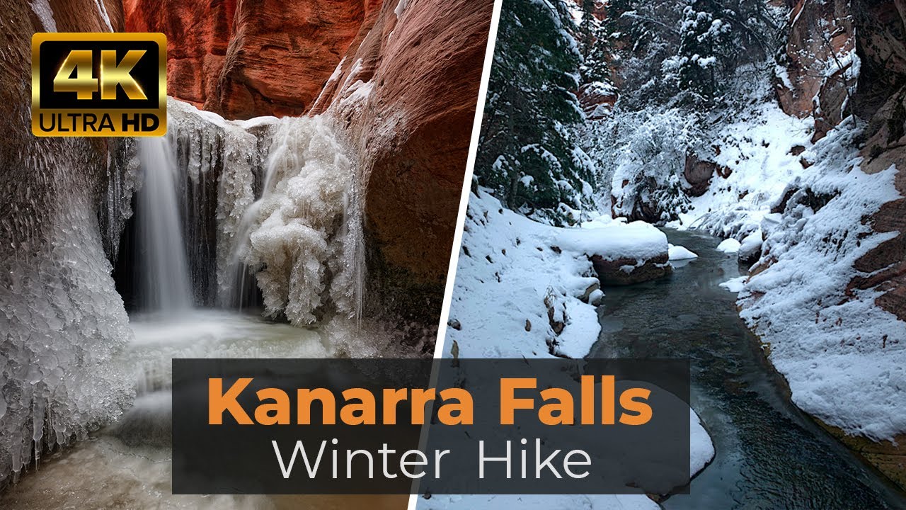 A Winter Hike to Upper and Lower Kanarra Falls Kanarraville, Utah