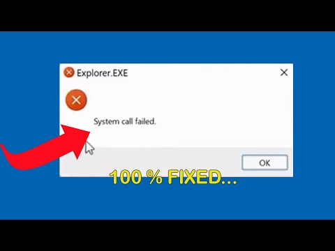 Fix "Explorer.exe System Call Failed" in Windows 11/10/8/7 - How To Solve explorer exe Error