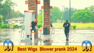 Best wig blower Public Reaction 😱😱 Blowing And Vacuuming Girls Wigs OFF Prank #shortvideo #follow