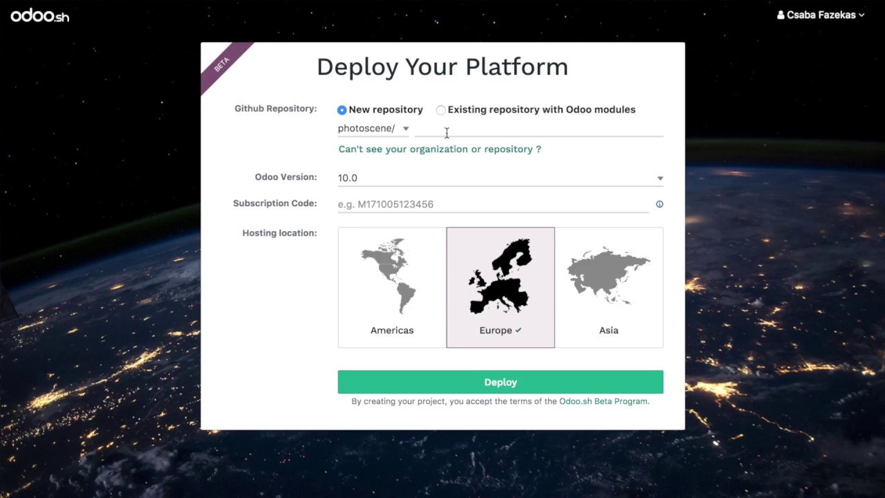 Introduction To Odoo Sh Odoo 14 0 Documentation