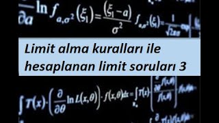 12) Limit alma kuralları ile hesaplanan limit soruları 3- Limit ve Süreklilik- Calculus 1