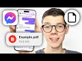 How To Send PDF File In Facebook Messenger App - Full Guide
