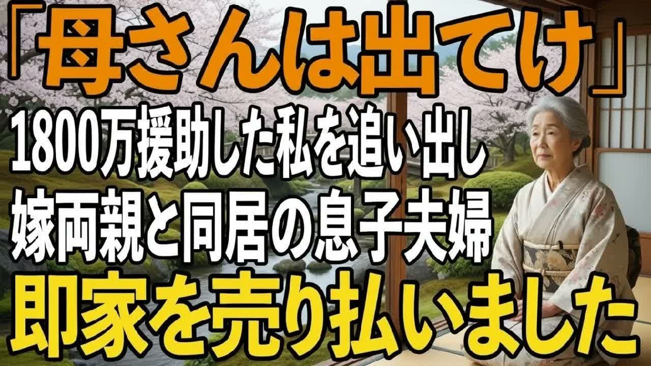 私が1800万円かけてリフォームした二世帯住宅から追い出し、義両親を同居させる息子夫婦→激怒した私は、速攻で家を売り払ってやりました【シニアライフ】【60代以上の方へ】