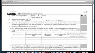 How to Fill out Form 1120S