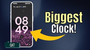 BIG Lock Screen Clock for Low Vision on Android | Quick Accessibility Tips #VisuallyImpaired