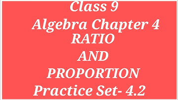 RATIO AND PROPORTION |CLASS 9 CHAPTER 4 PRACTICE SET 4.2 |COMPARISION OF RATIO #ARCHANA GODSE PADWAL
