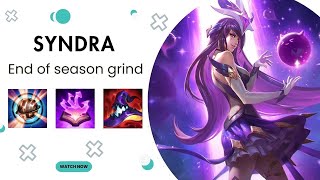 Syndra - End of season grind (S19 rank gameplay) #wildrift 