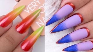 Geometric Yellow Nail Art Design 💅 Satisfying Nail Tutorial ✨ Libou Nail #nails #nailart