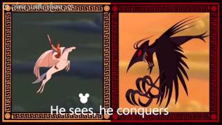 Ariana Grande Zero to Hero From Hercules (lyrics on screen)