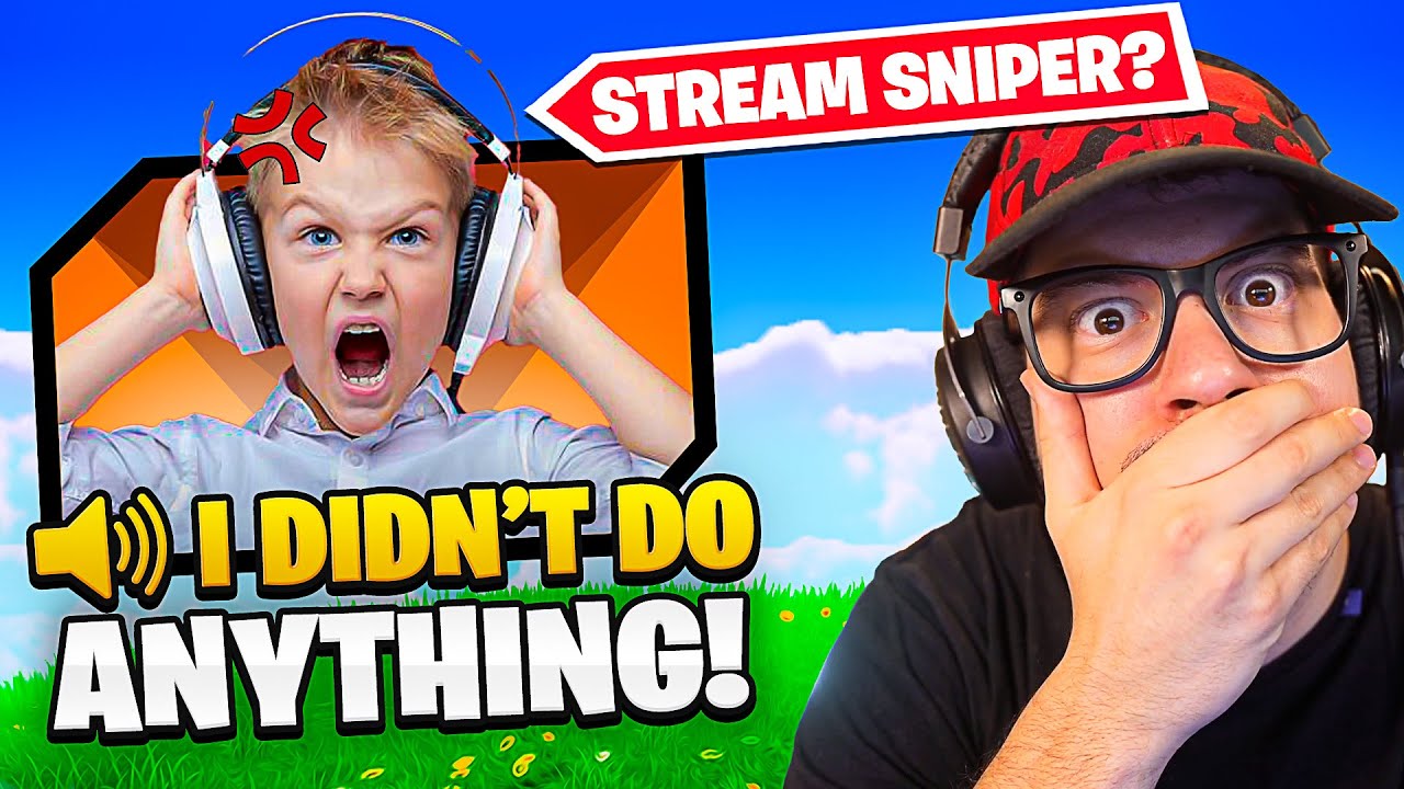 I Caught My Stream Sniper Lying! (Fortnite)
