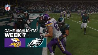 Minnesota Vikings VS Philadelphia Eagles - Week 7 - Game Highlights