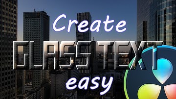 The easiest way to create liquid glass text effect | Davinci Resolve