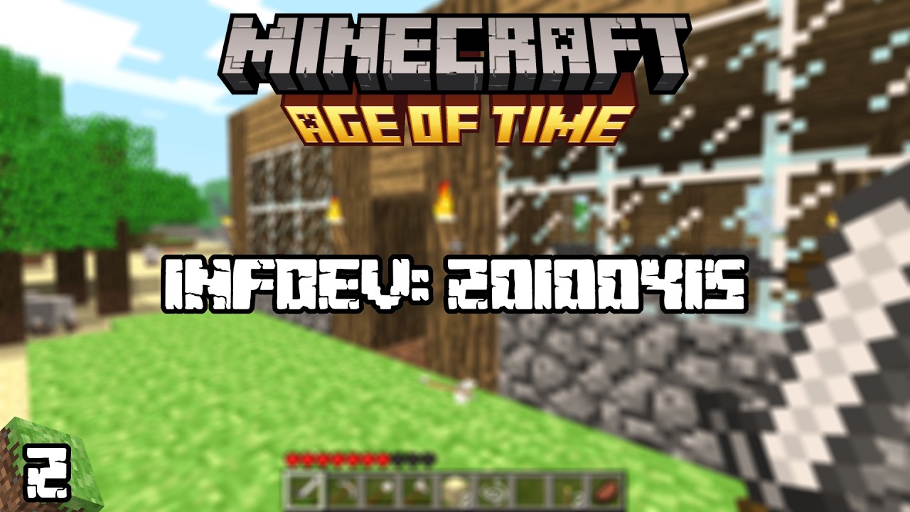 Infdev Minecraft House My First Infdev House! - Minecraft Ages of Time (#2) - YouTube