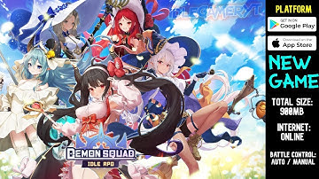 Demon Squad: Idle RPG - Gameplay! iOs/Android