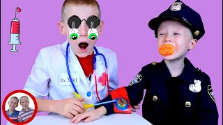 Busy day at the doctor's office | Mike and Jake pretend play| Doctor set toys| Doctor kit डॉक्टर सेट