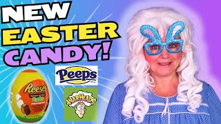 Reese's Peeps Warheads Chocolate Easter Candy Taste Test Granny McDonald's Funny Review