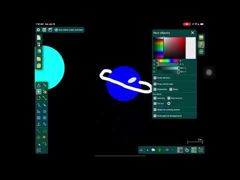 future of the solar system in Algodoo