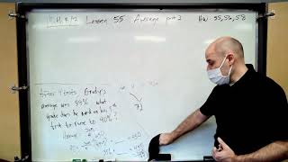 Saxon Math 87 Lessons 55 and 56 - Average, Part 2, Subtracting Mixed Numbers