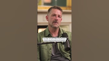 Oprichter van miljoenenbedrijven vertelt wat hij zoekt in mensen 👀