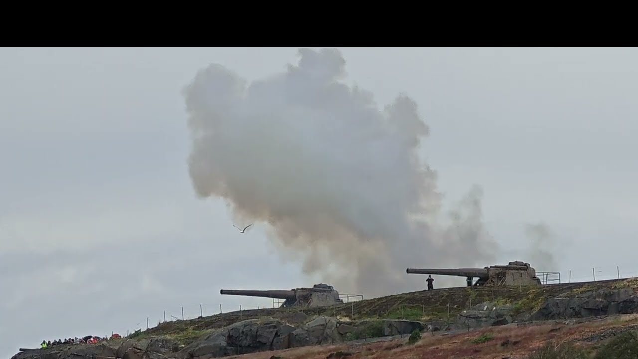 National Day of Sweden - cannon salute at Oscar II Fort